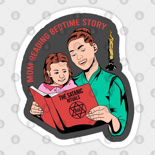 MOM READING BEDTIME STORY Sticker by Firts King